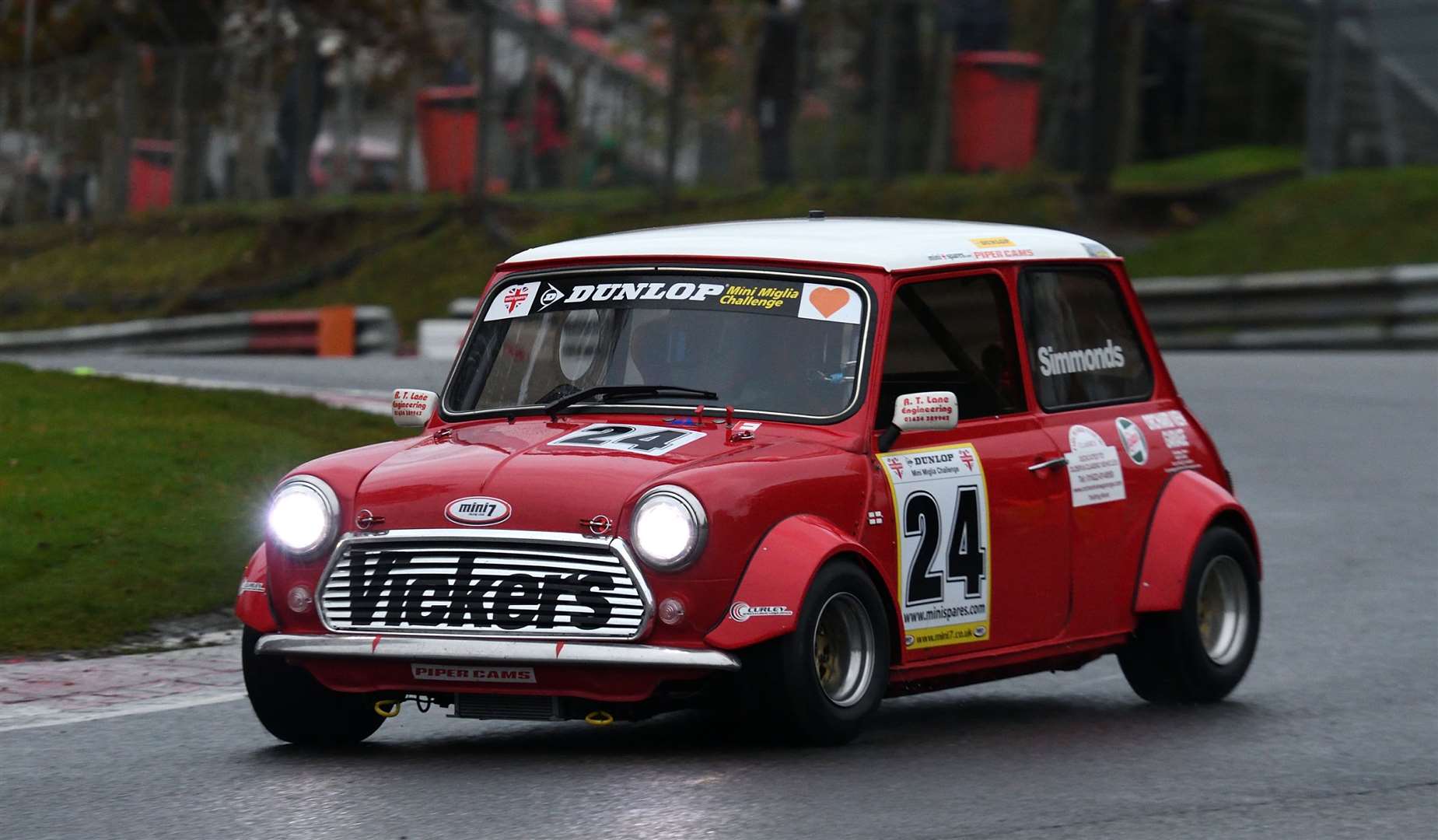 Edward Simmonds, from Tonbridge, grabbed a best result of sixth overall in the Dunlop Mini Winter Challenge