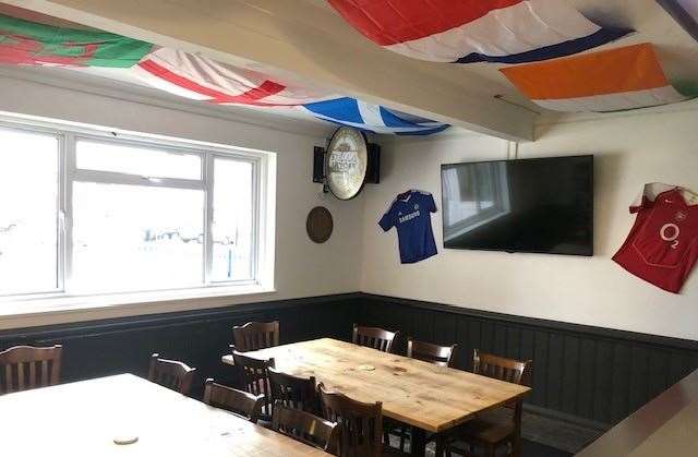 I’m not sure if they’re a permanent fixture or whether the flags were left over after the Six Nations