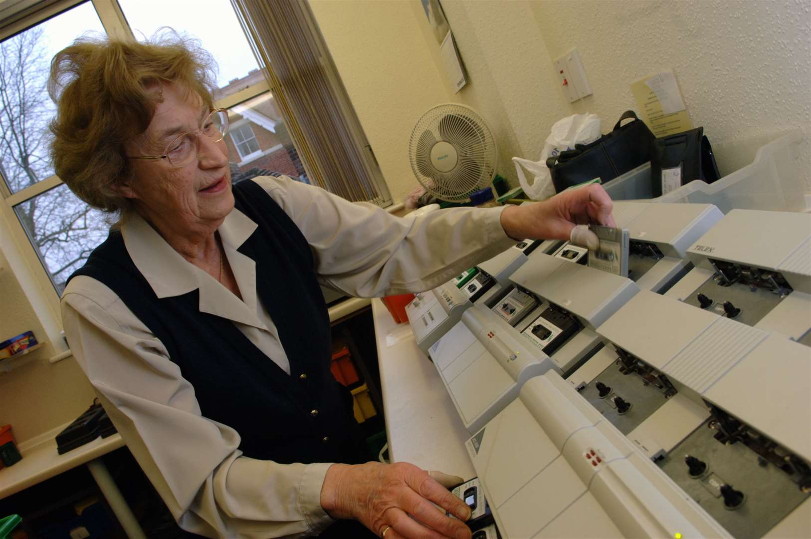 How tape cassettes were duplicated at the offices of the Kent Association for the Blind in College Road, Maidstone. Stock picture: Matthew Walker (2006)