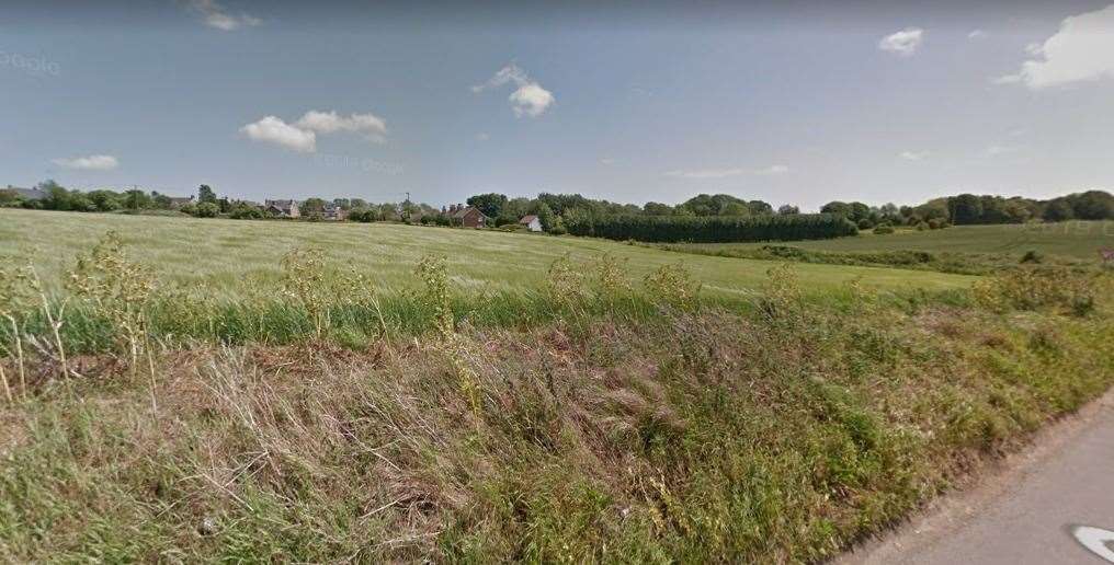 The 140 homes are planned for land west of Cross Road, Walmer, Deal. Picture: Google Maps