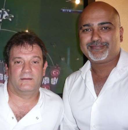 Dave Greenslade, manager of Earls in Maidstone, with Sanjay Raval, owner of SR Leisure