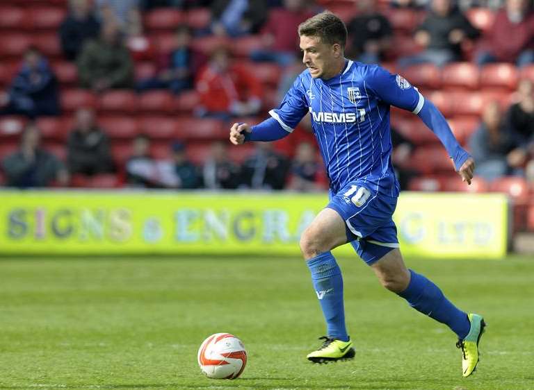 Cody McDonald on the attack at Walsall Picture: Barry Goodwin