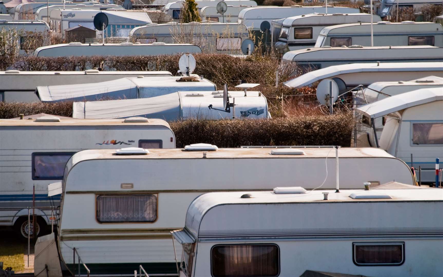 Hundreds of caravans were pitched on unauthorised sites in west Kent at the last count. Picture: Thinkstock Image Library
