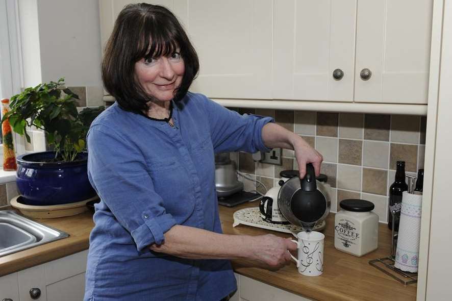 In the kitchen of her Whitstable home, Linda James admits she is a restless creative