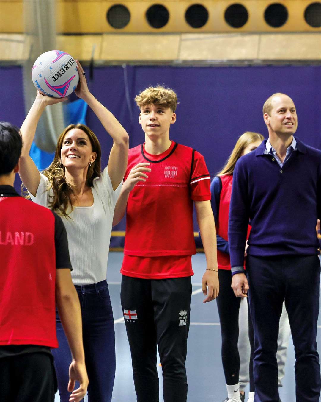 Meopham teenager Maxime Carolan alongside Prince William as the Princess of Wales goes for goal during a Sports Aid eventPicture: Instagram/@princeandprincessofwales