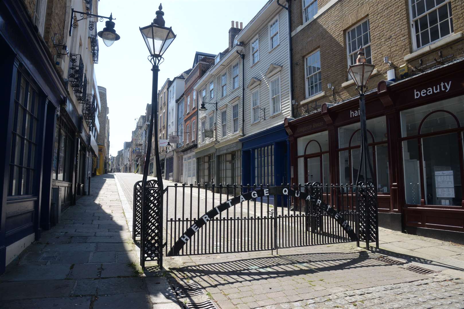 Gravesend High Street and Heritage Quarter during the Coronavirus pandemic in 2020. Picture: Chris Davey