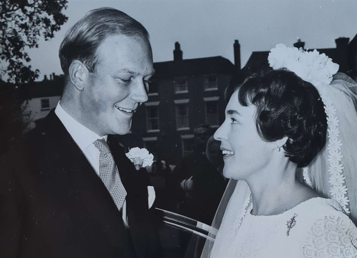 David and Anne Spencer on their wedding day in 1964
