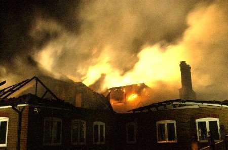 Two-thirds of the building was devastated by tge blaze in September. Picture: PAUL DENNIS