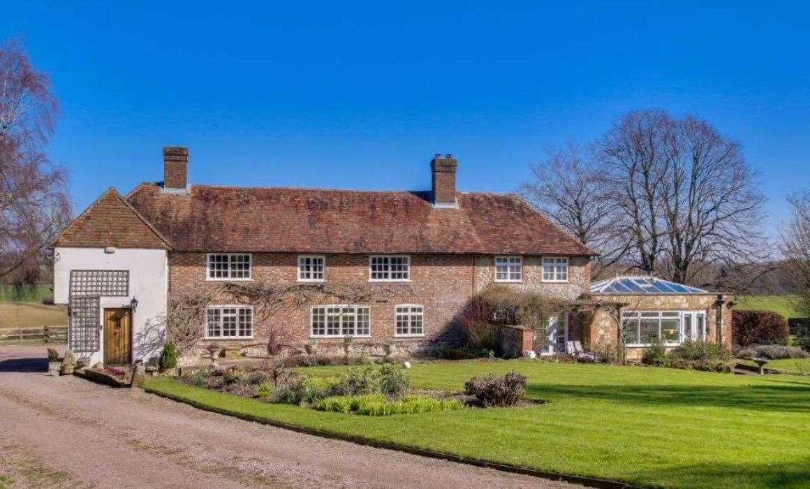 The six-bedroom detached house in Aldington offers country living. Picture: Graham John agents