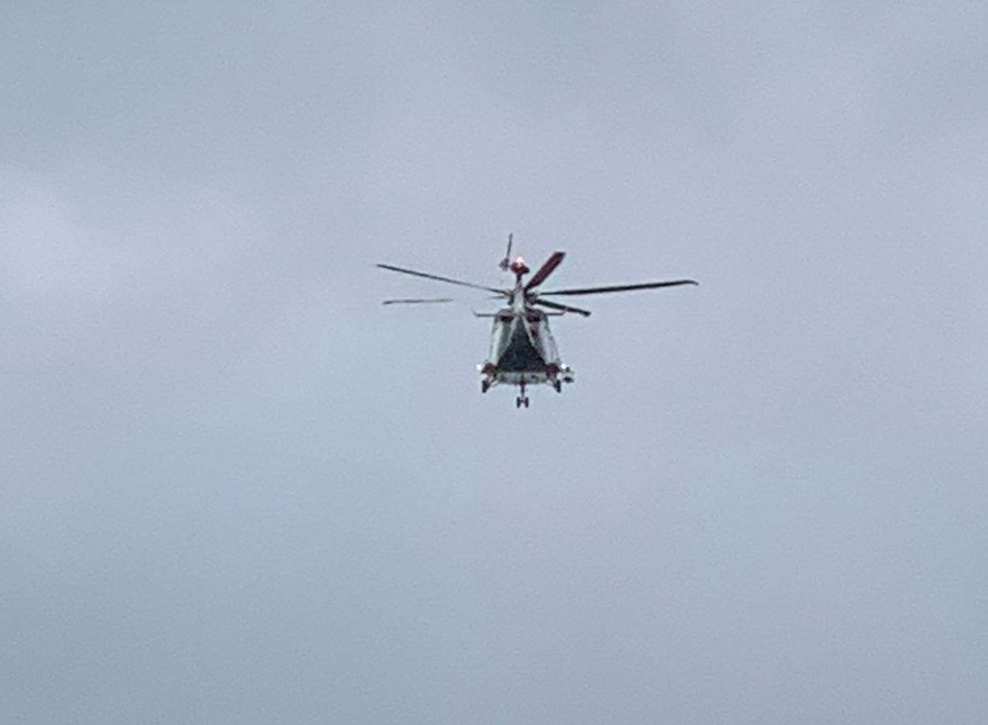 An air ambulance was called to the scene