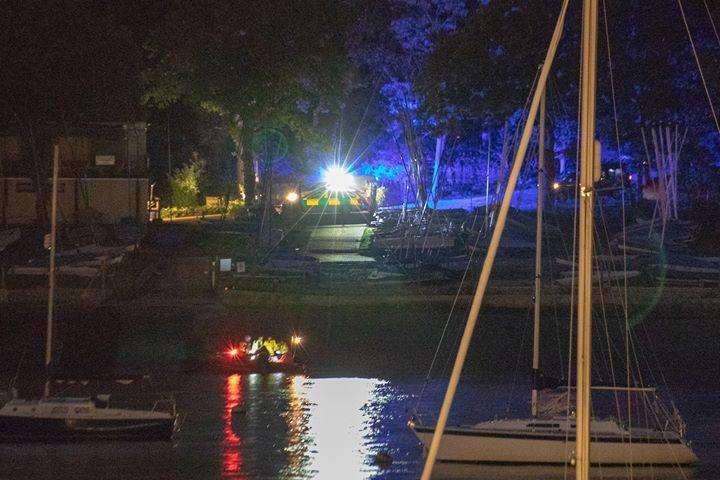 Emergency services were spotted in Upnor last night. Picture: Oliver Outram