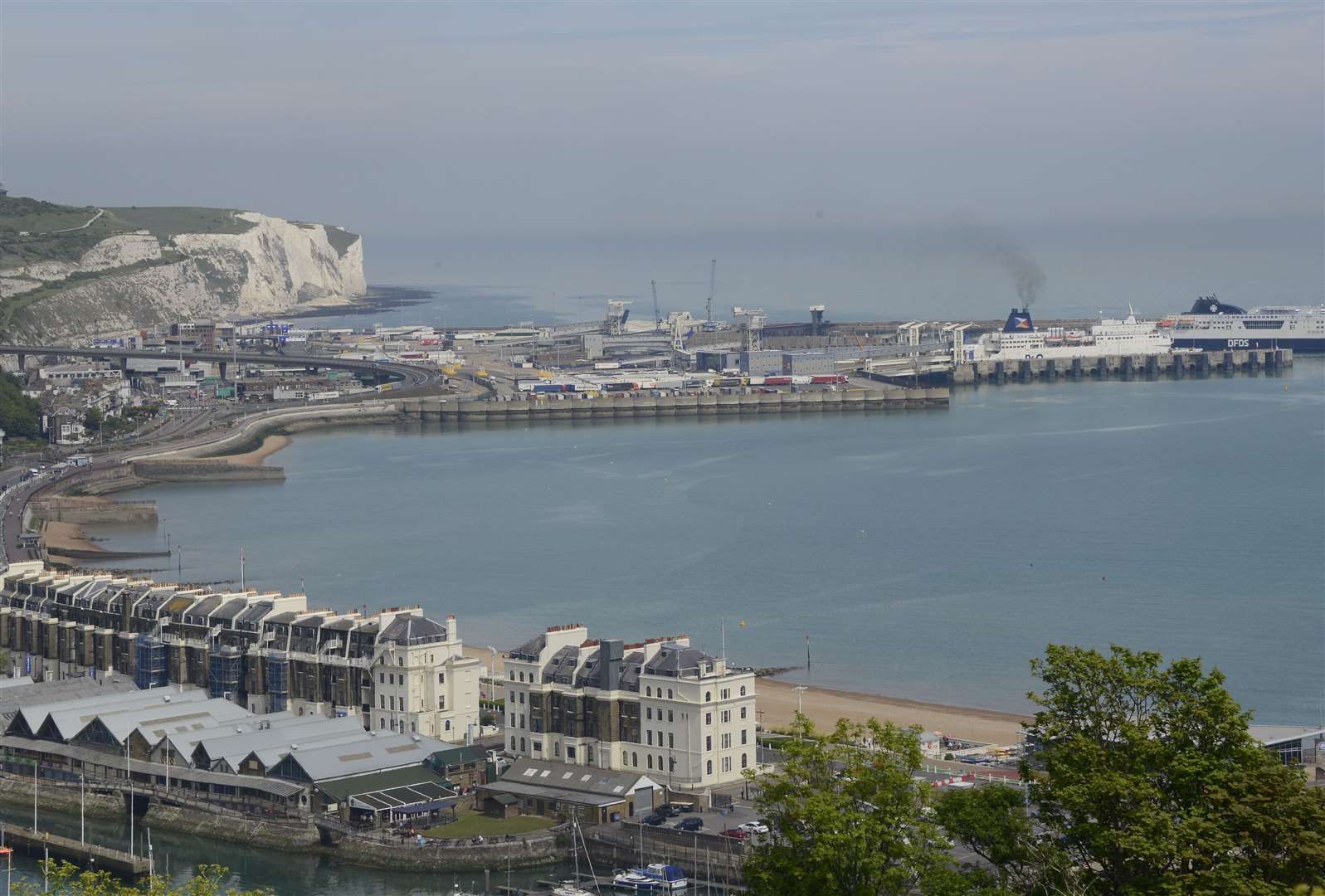 The two boatloads of migrants were brought to Dover this morning