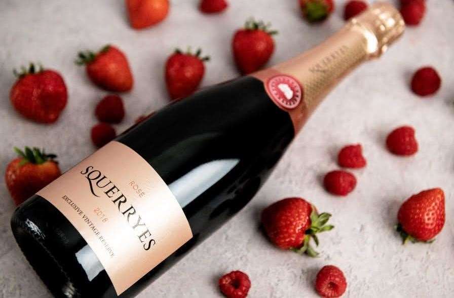 Squerryes will be welcoming Valentine’s Day diners with a glass of its rosé wine. Picture: Squerryes
