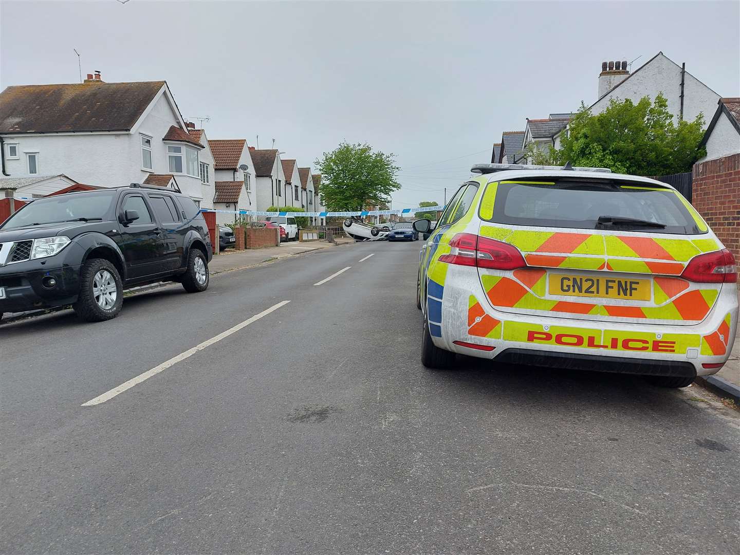 Police were called to the scene in Stanley Road, Herne Bay, this morning