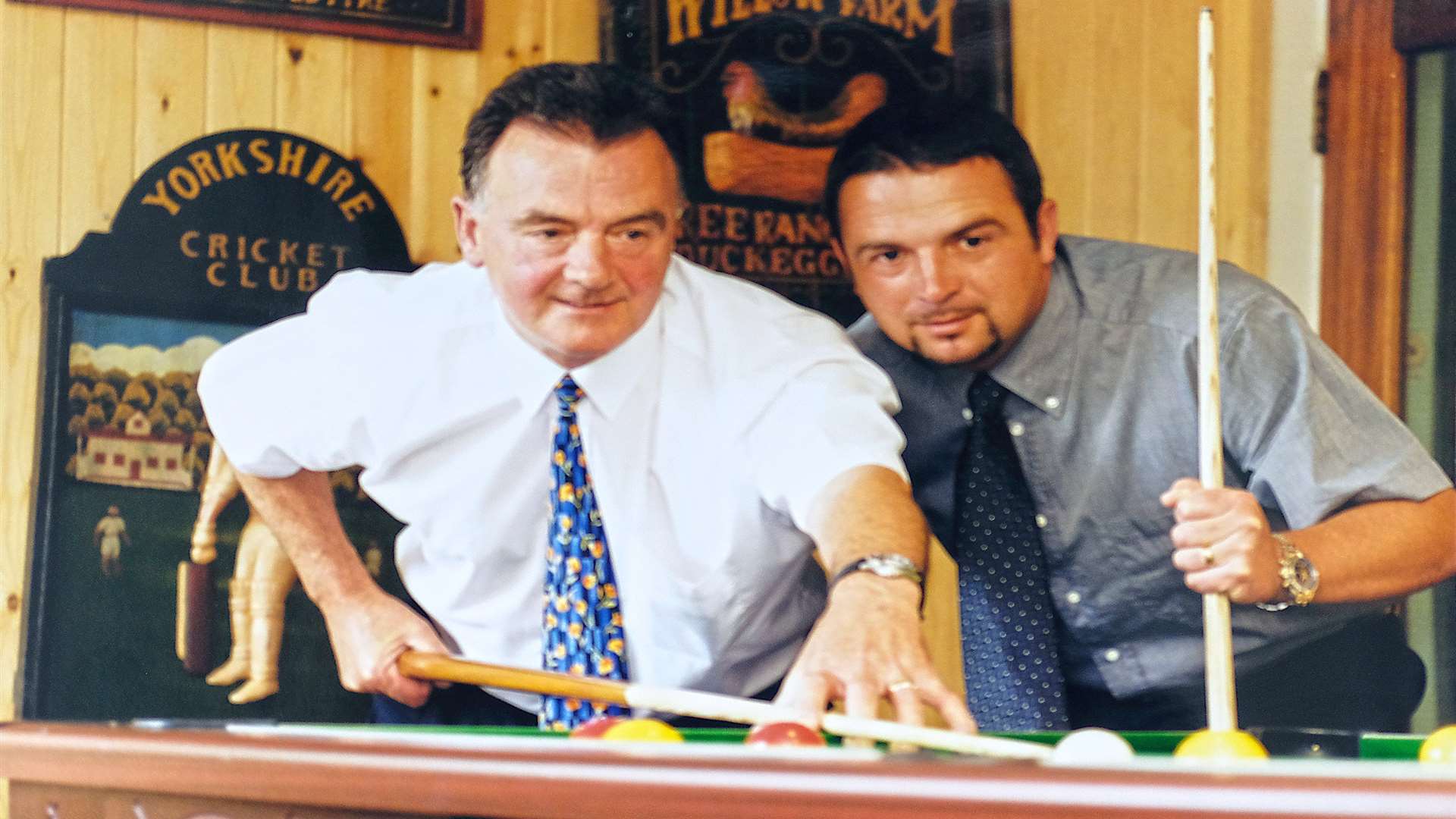 Ivor Jr and Paul Thomas in 1998