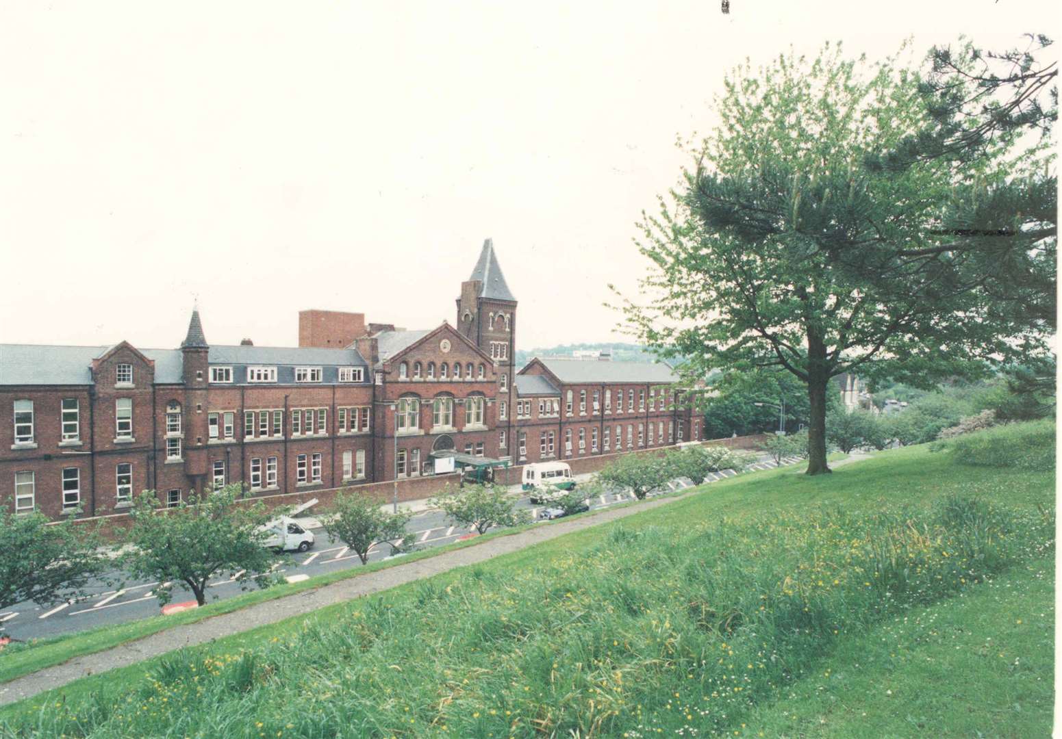 Looking down on St Bart's Hospital, Rochester in 1994