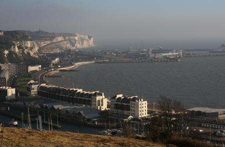 Dover Port from the Western Heights