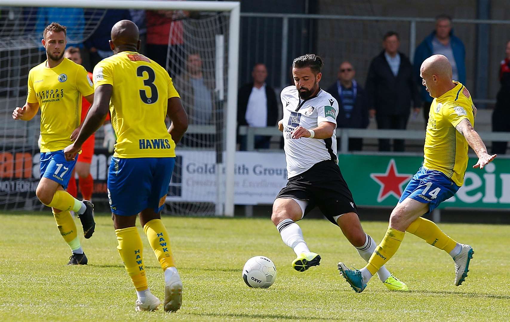 Ben Greenhalgh in action for Dartford earlier this season Picture: Andy Jones