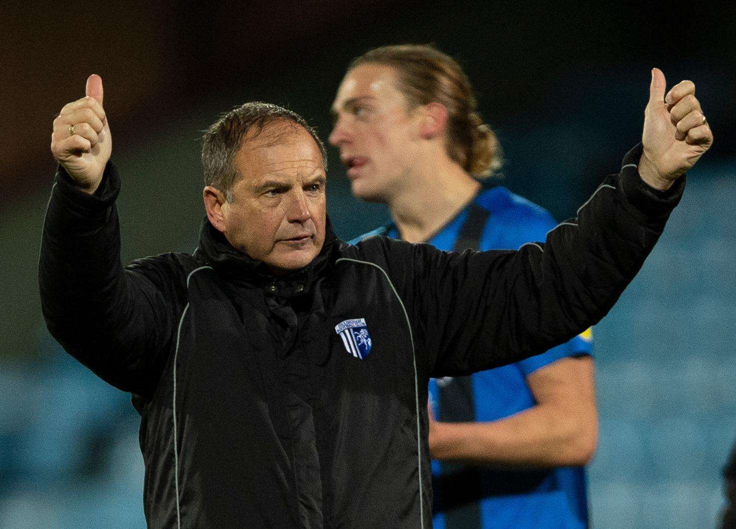 Gillingham boss Steve Lovell gave his players' display at Scunthorpe the thumbs up Picture: Ady Kerry