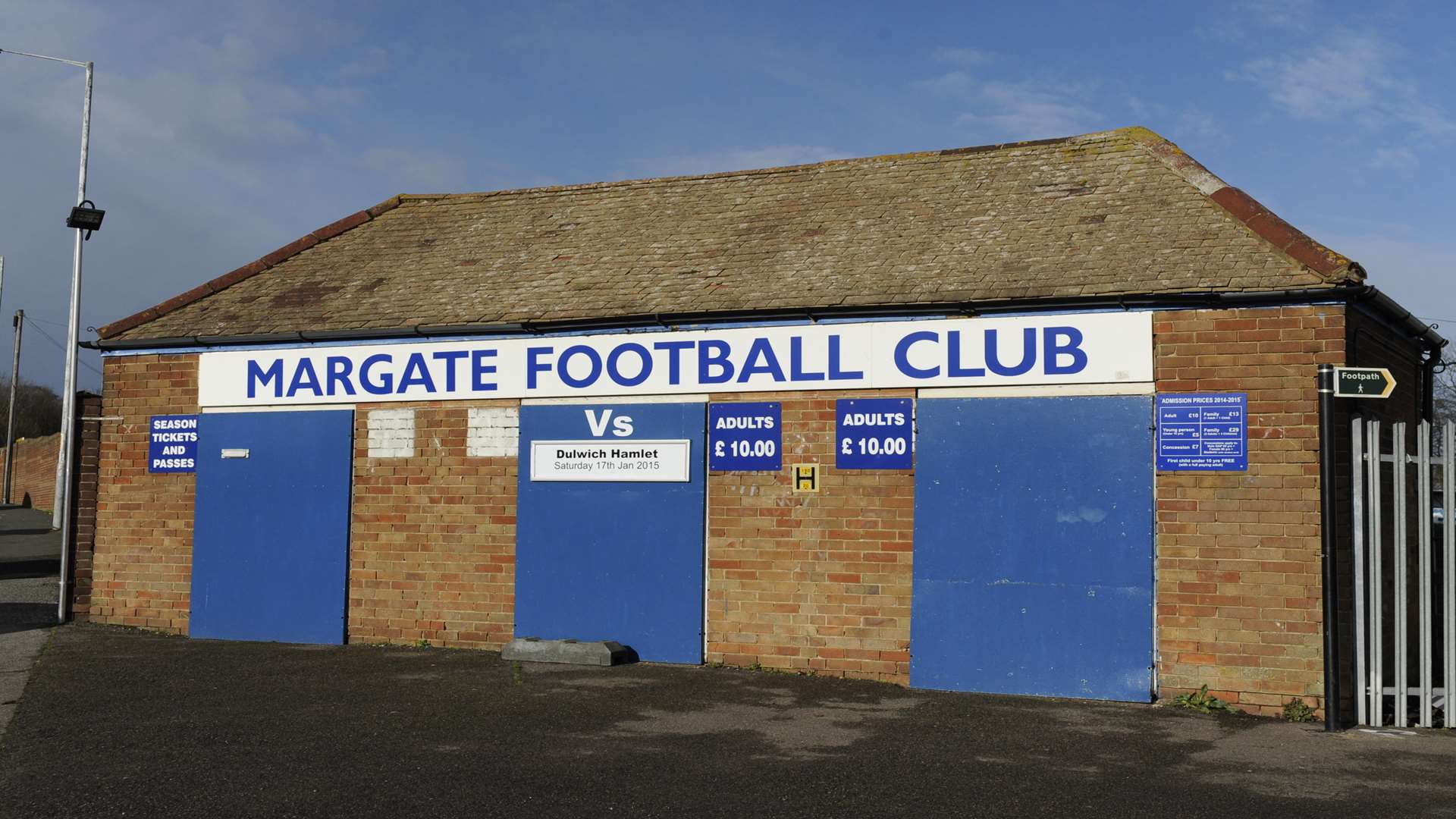 Staff at Margate Football Club have been devastated by a break in