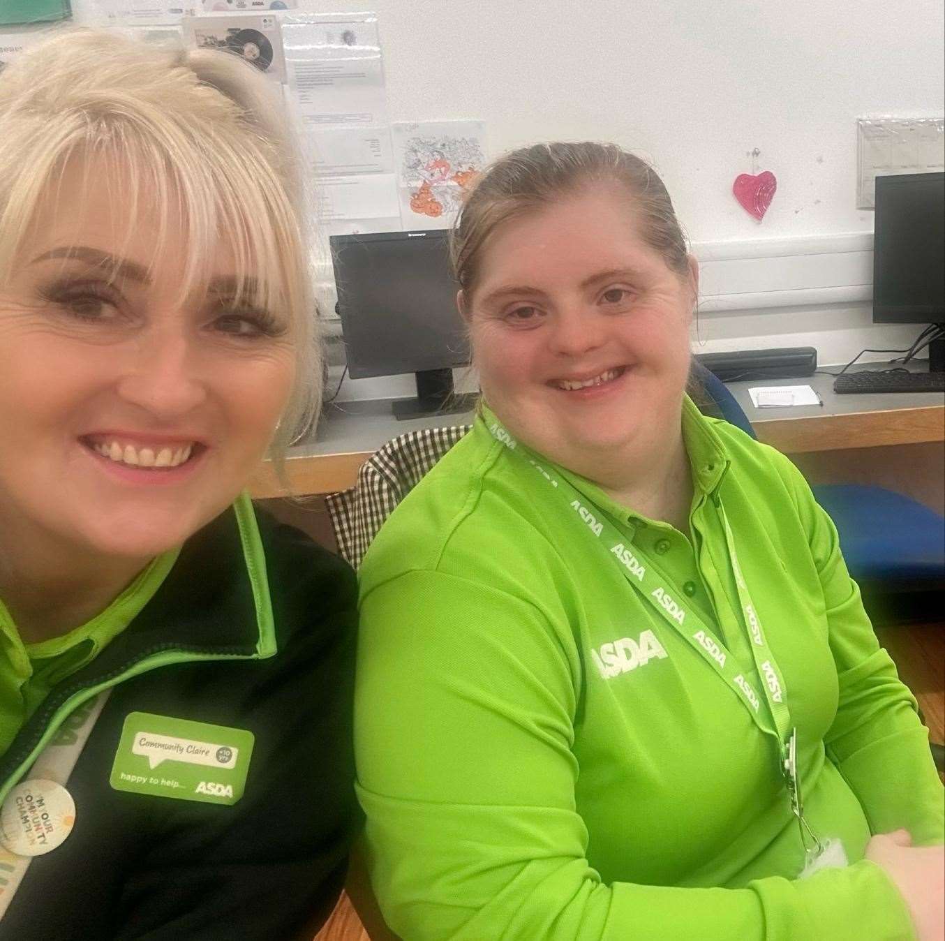 Asda community champion Claire Fosbeary helped to organise Shelley’s work experience. Picture: Alison Fenner