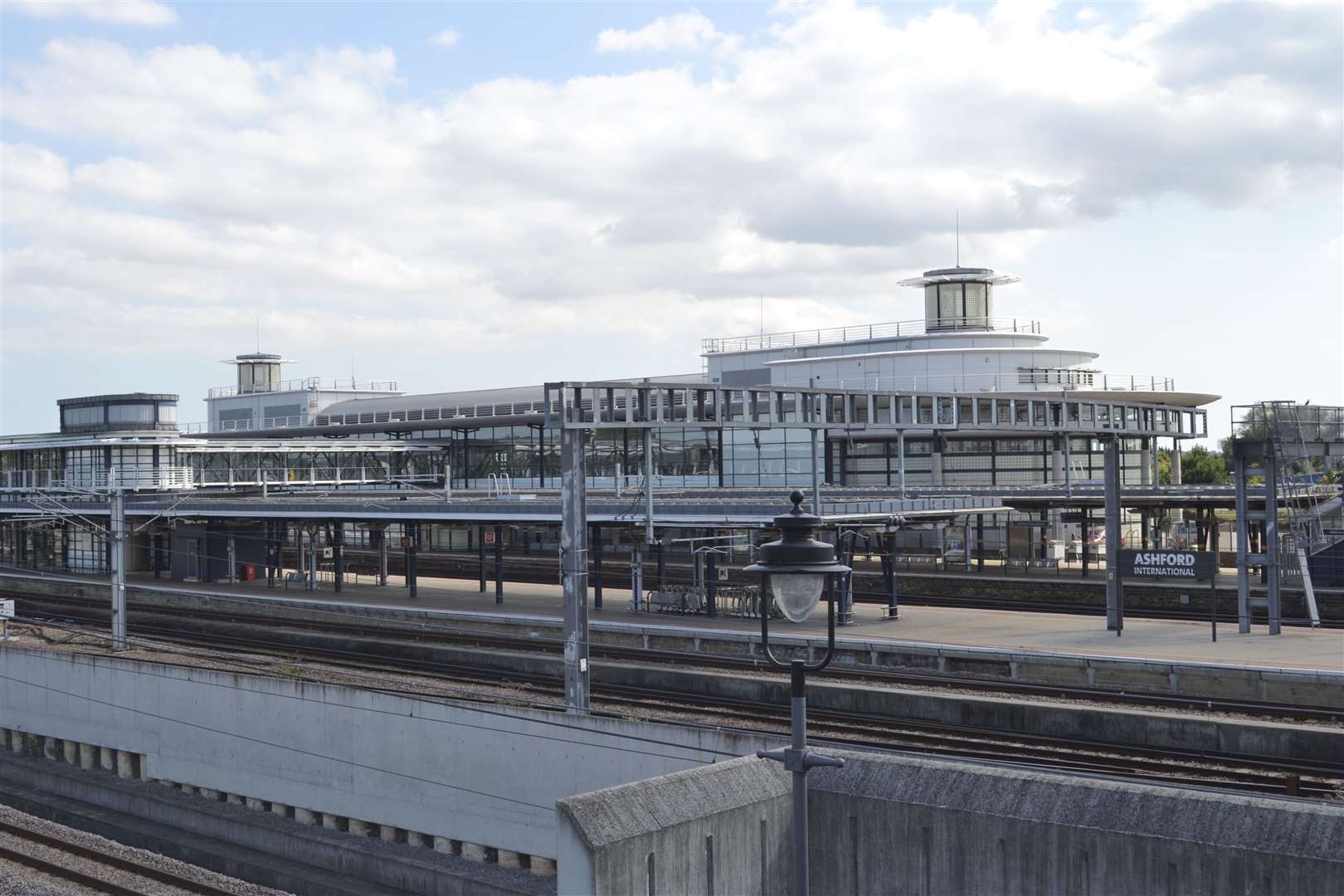 Trespassers halted trains at Ashford International Station