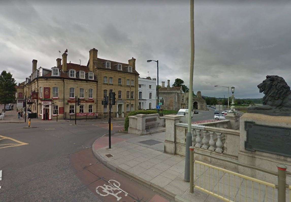 Works to Rochester Bridge will result in limited vehicle access to Rochester Esplanade. Picture: Google Maps