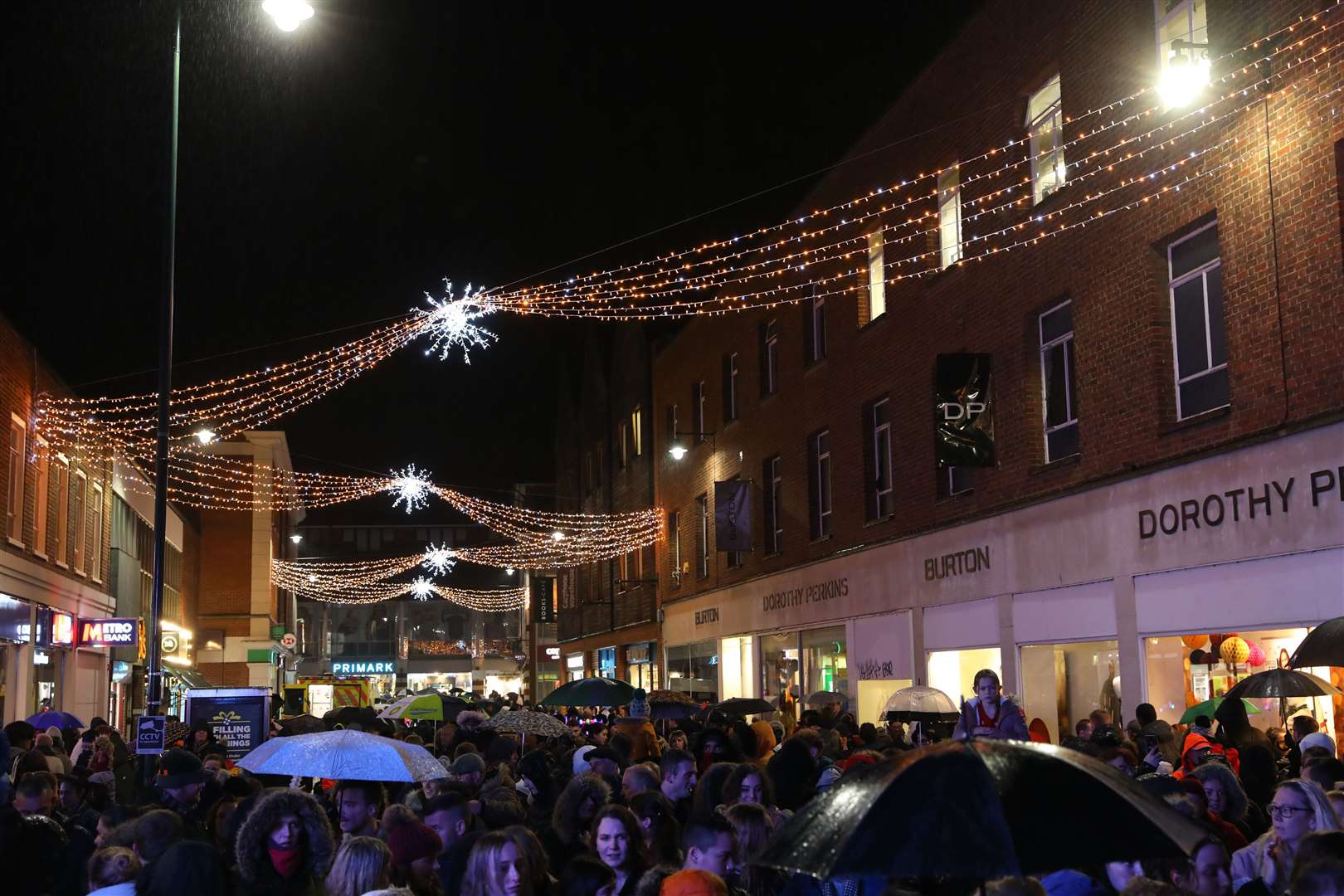 The Christmas lights switch-on is one of the big attractions
