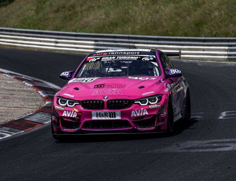 Brett Lidsey in action at the Nurburgring