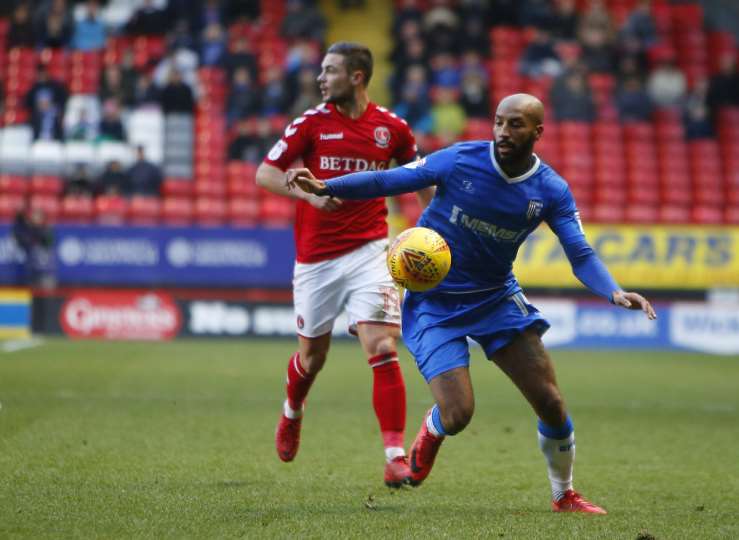 Josh Parker in action against Charlton Picture: Andy Jones