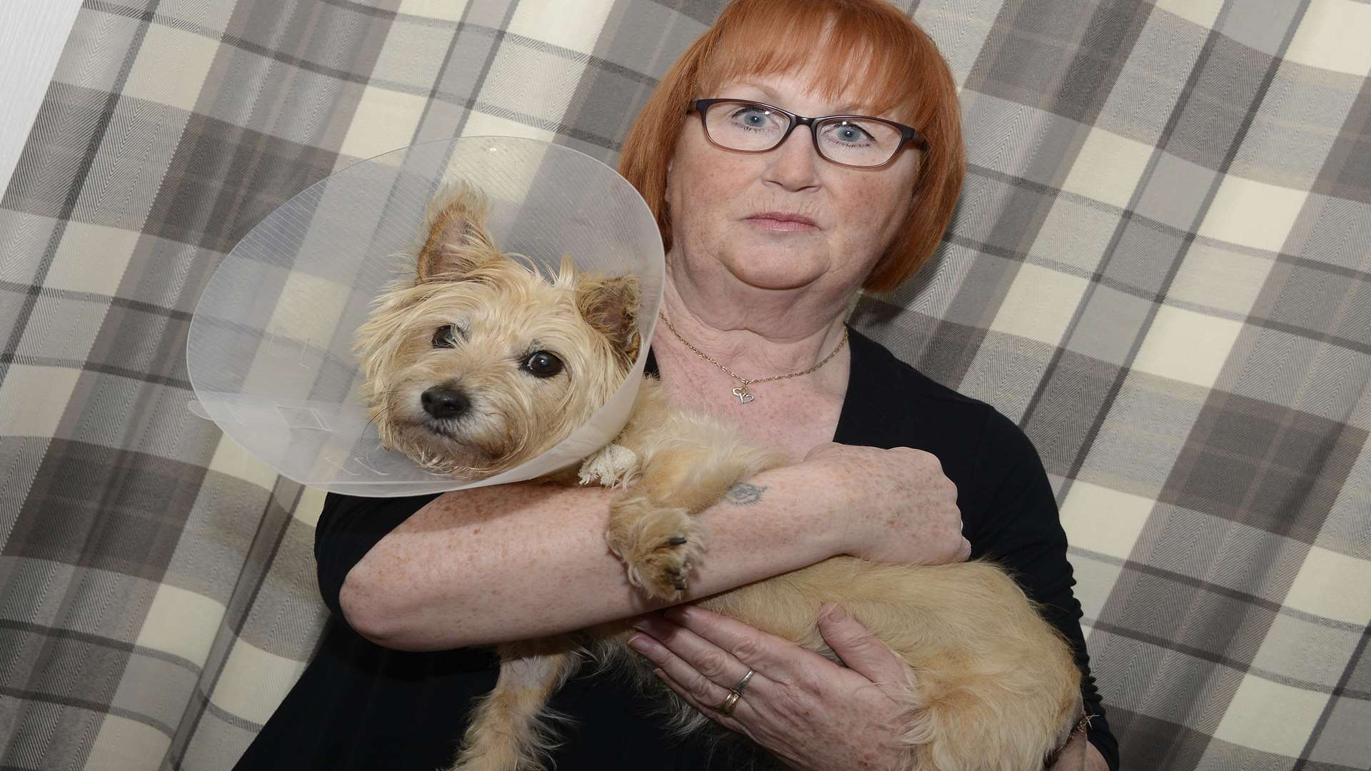 Owner Sylvia Banks with her dog Molly