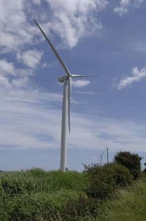 A wind turbine