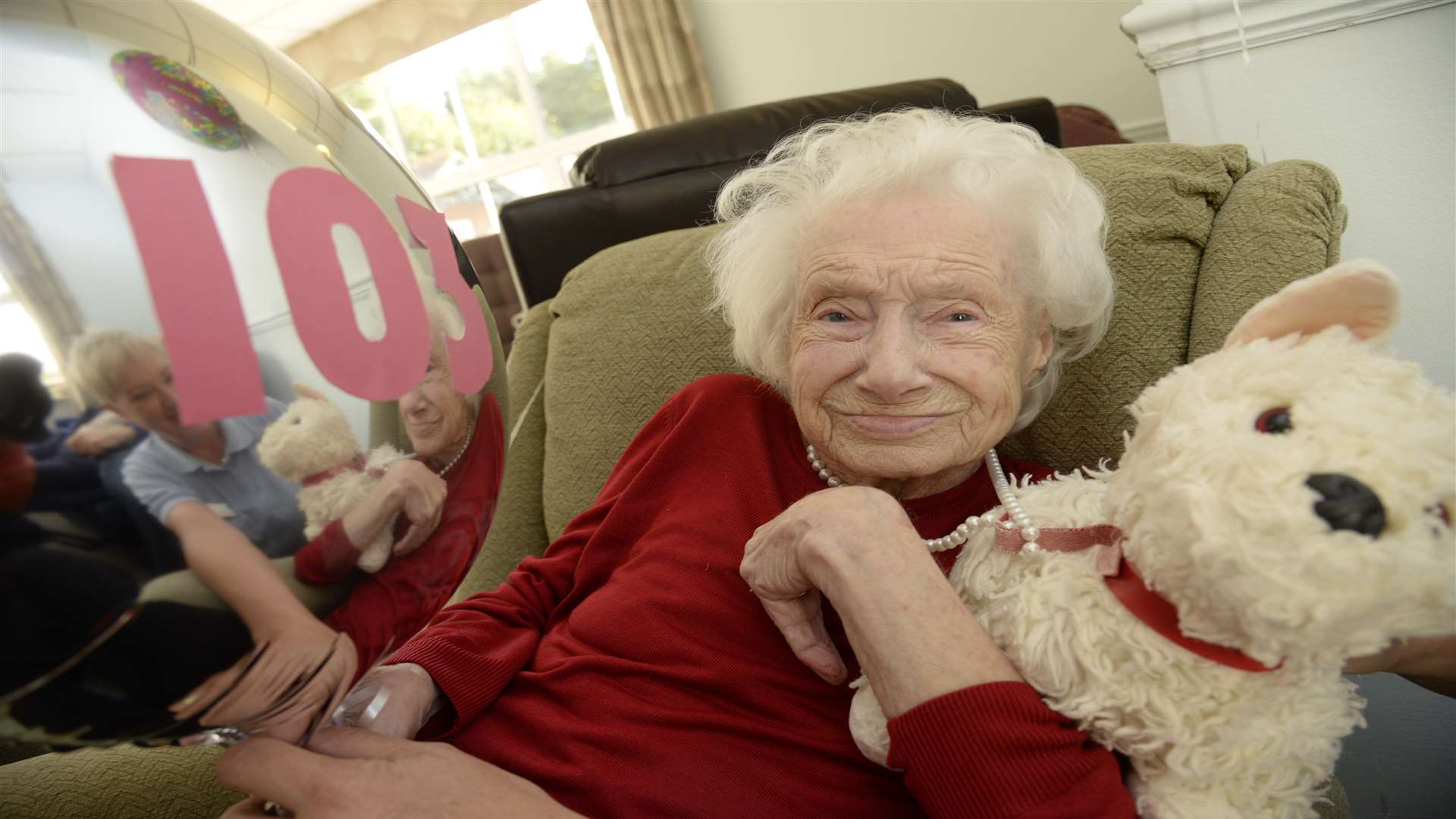 Beryl Bungay who will be celebrating her 103rd birthday on October 22nd at Eglantine Villa Care Home, Dartford