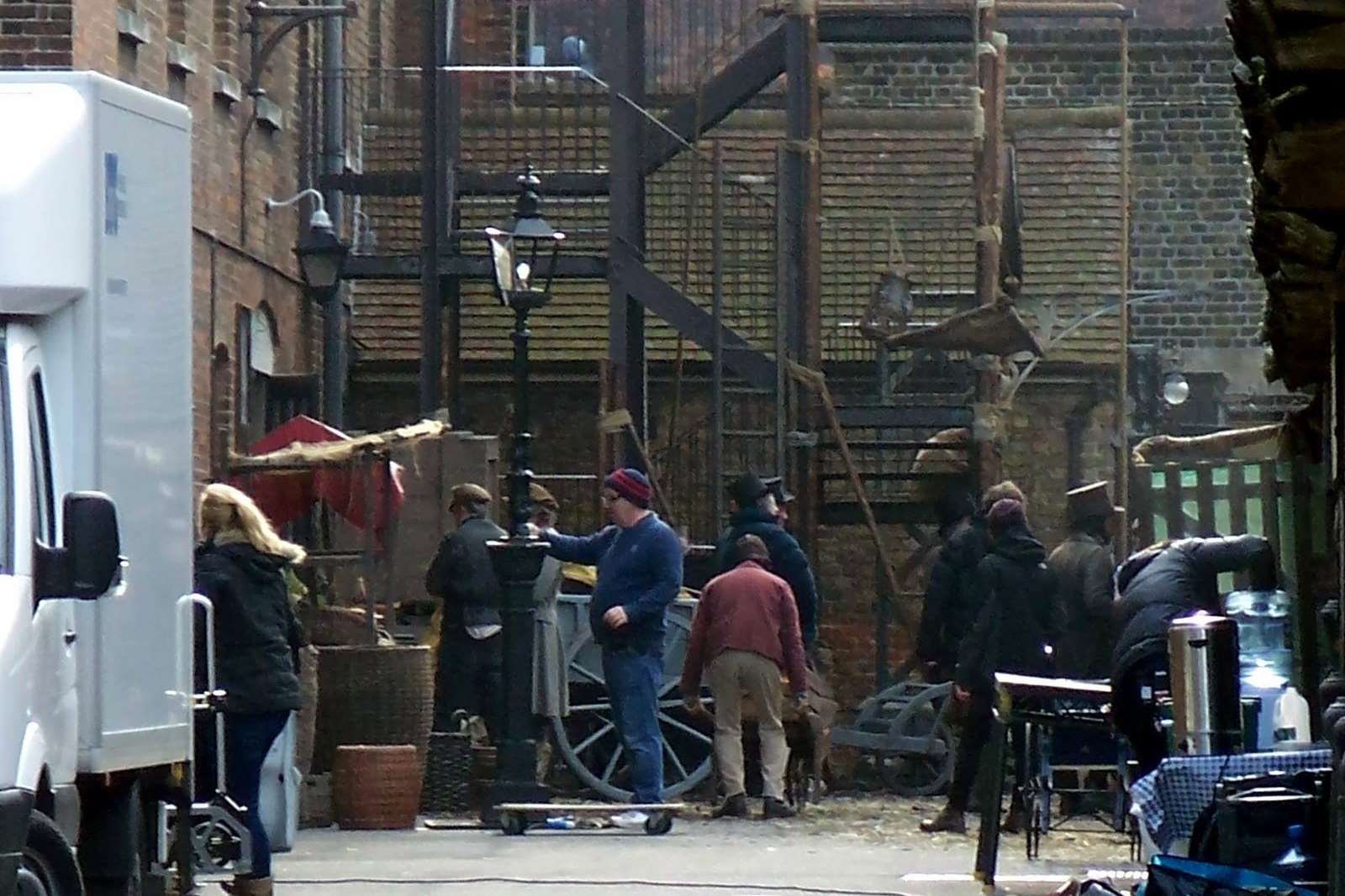 Quacks being filmed at Chatham's Historic Dockyard. Pic: Adrian Griffiths