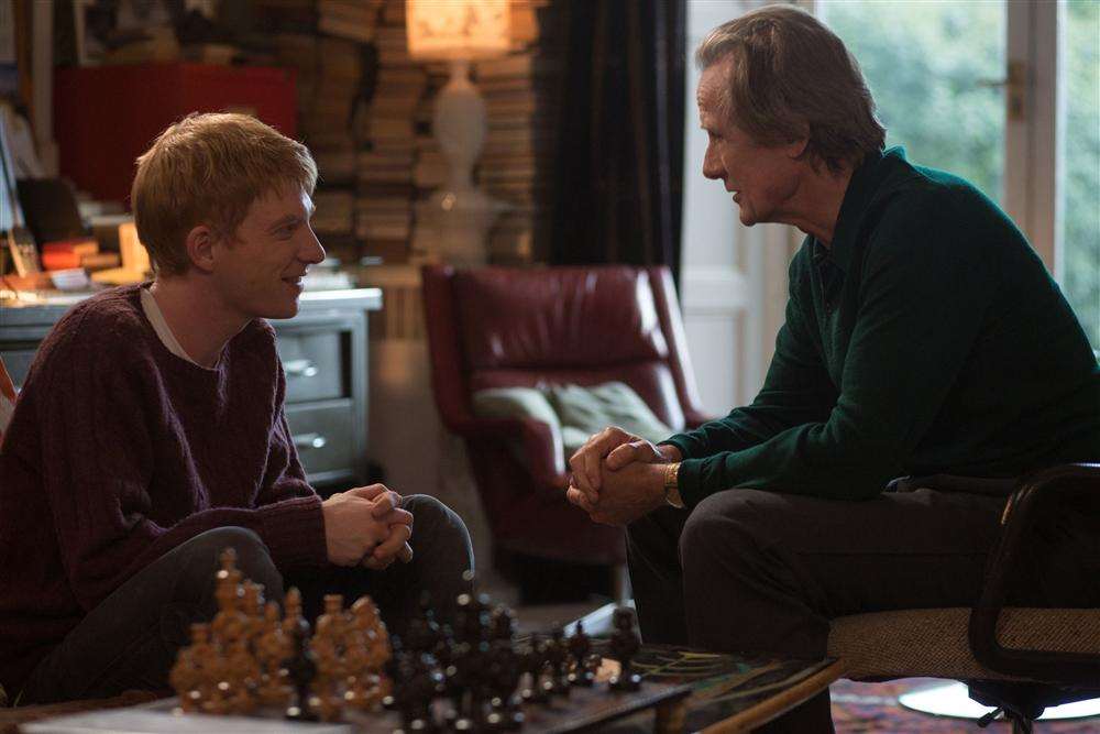Domhnall Gleeson as Tim and Bill Nighy as Dad, in About Time. Picture: PA Photo/UPI Media.