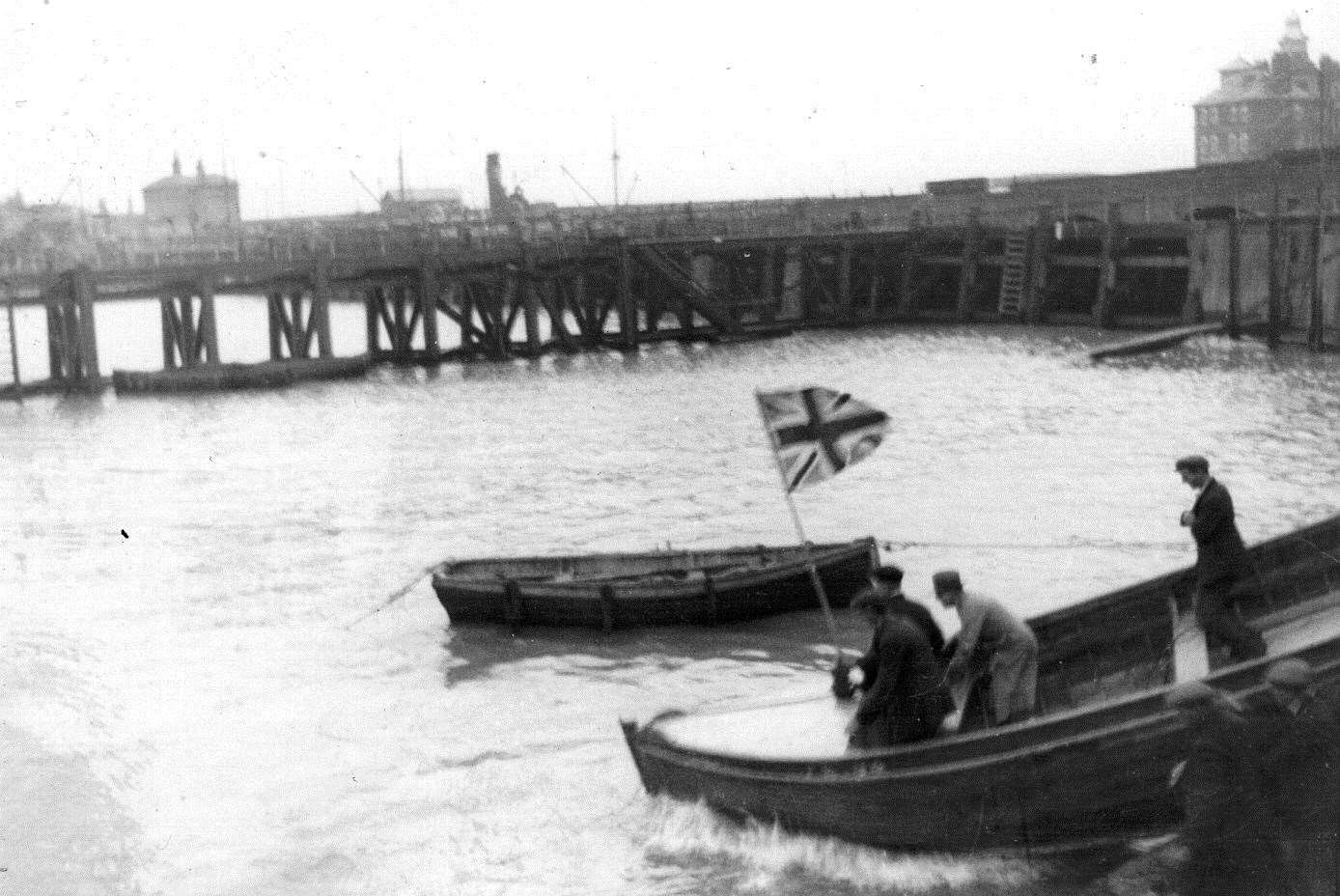 Launching Pride of Folkestone circa 1930