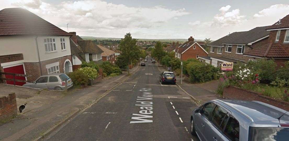 A cannabis farm was found growing in a Weald View Road property Picture: Google