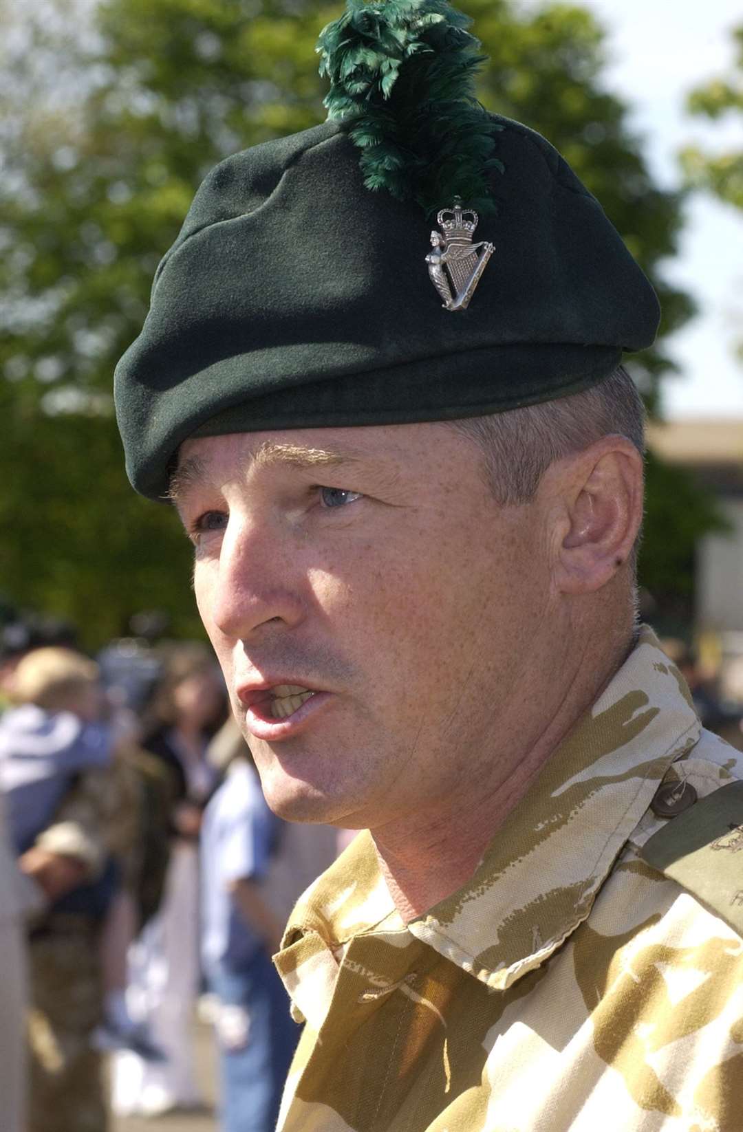 Col Tim Collins pictured at Howe Barracks in Canterbury in 2003