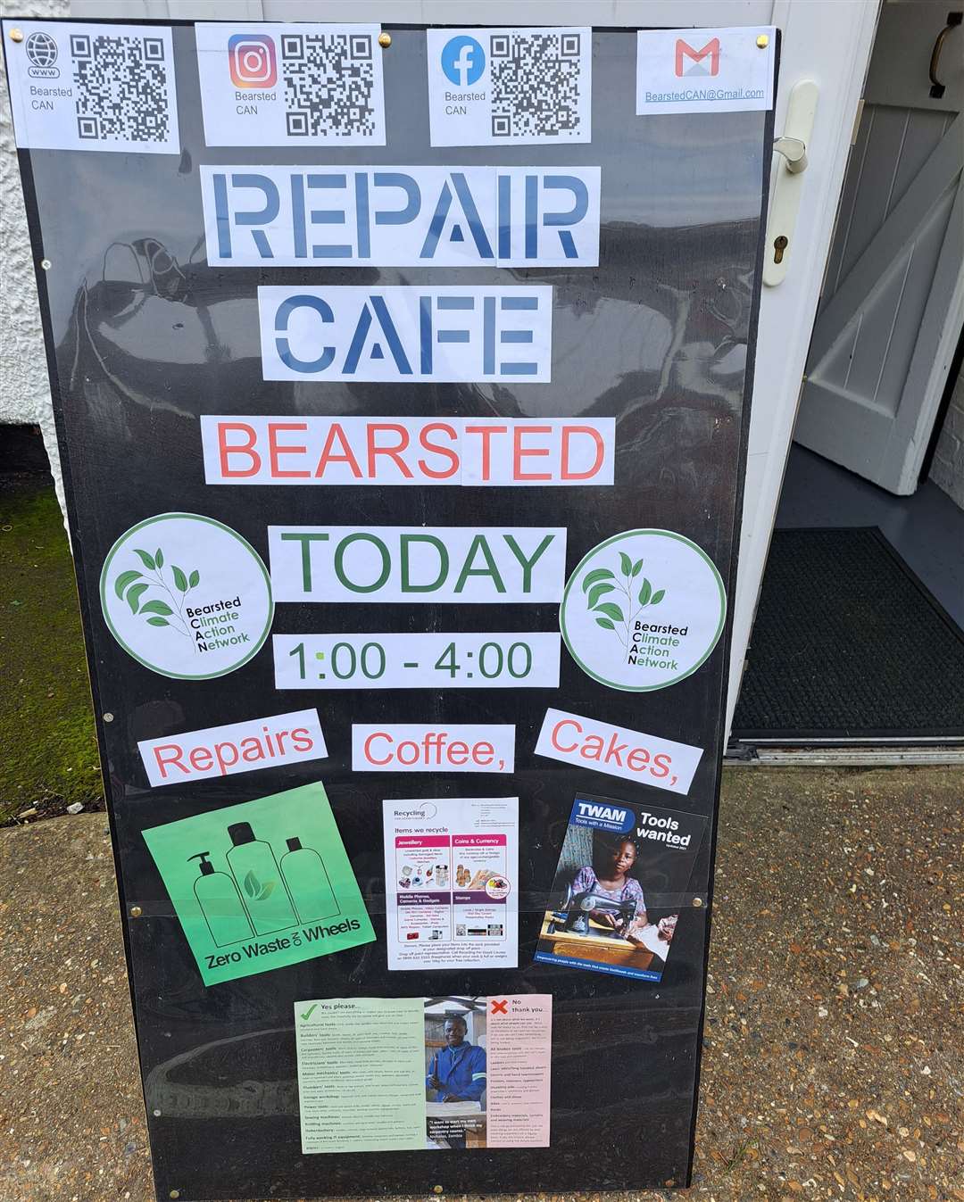 Notice for the Bearsted Repair Cafe