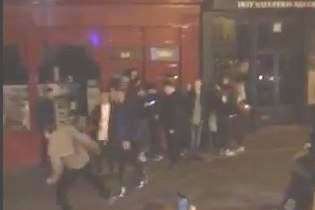Street fight in Folkestone town centre