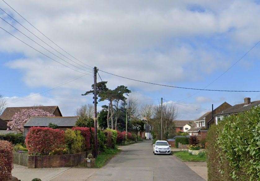 Four fire engines were called to The street, in West Hougham, Dover. Picture: Google