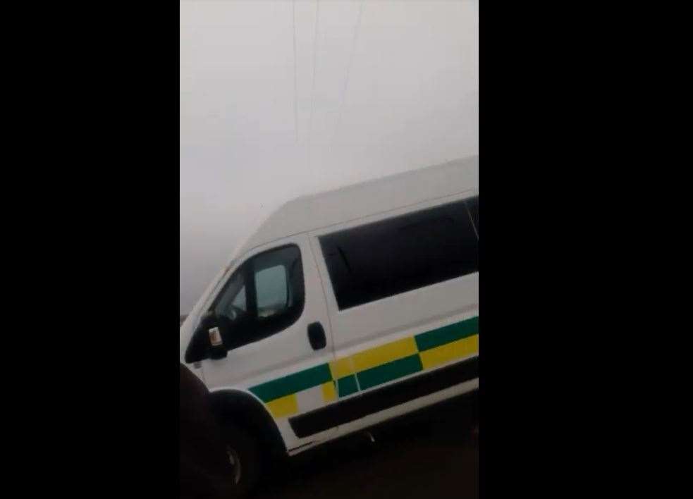 The ambulance Brian Grove from Sittingbourne is delivering to a hospital in Ukraine