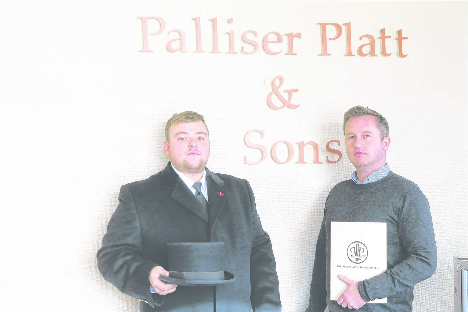 Bobby Palliser and Stephen Platt of Palliser Platt and Sons. Stock photo