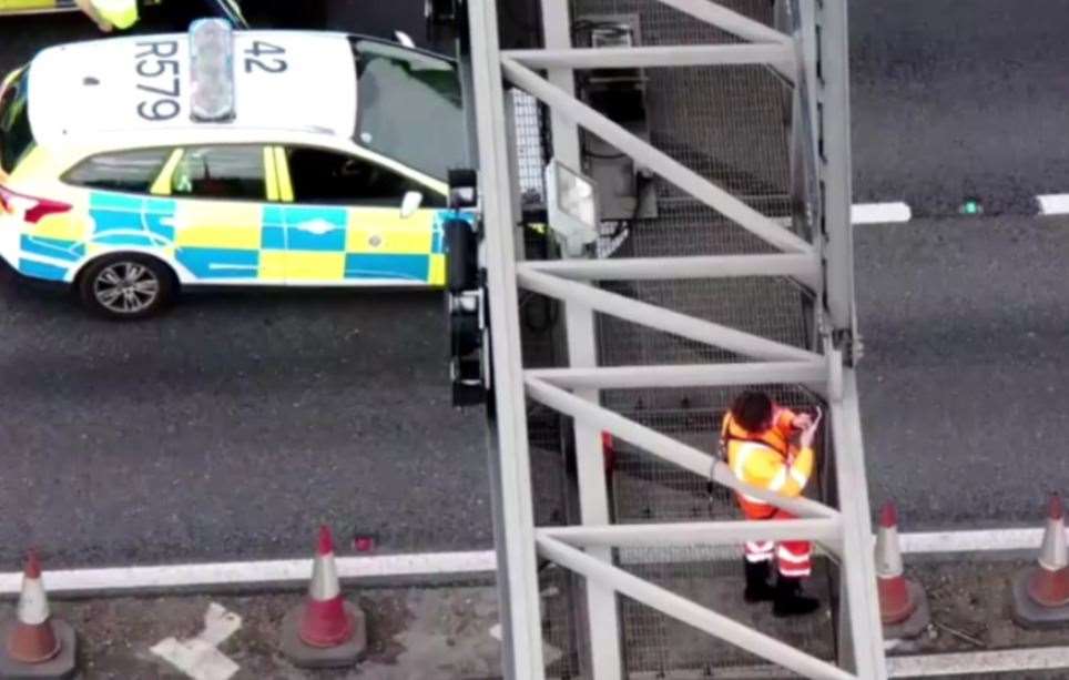 Essex Police are in the process of removing protesters near the Dartford Tunnel