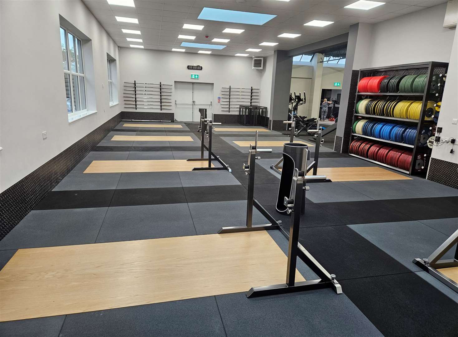 Weightlifting Room at the newly refurbished Europa Weightlifting Gym in Temple Hill, Dartford. Photo credit: Andrew Callard