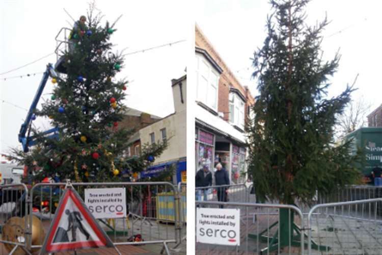 The Christmas trees in Herne Bay in 2012 were ridiculed in the national press as the worst in the country (60671244)