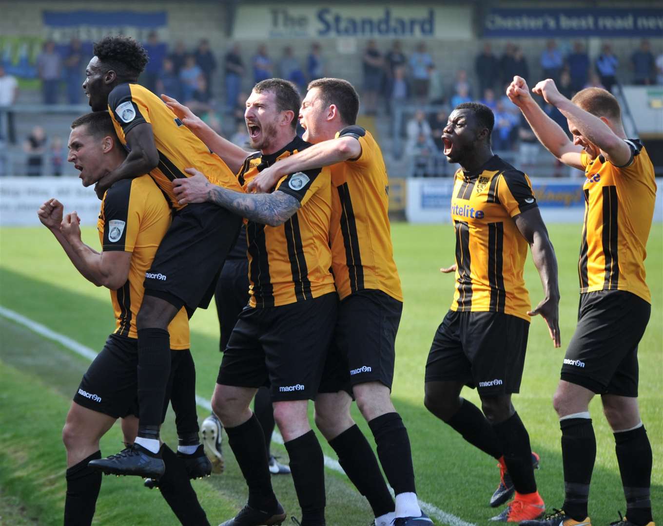 Safety secured after Josh Hare puts Maidstone 3-1 up at Chester Picture: Steve Terrell