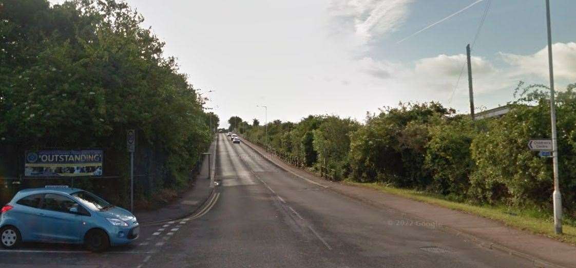 A man has been arrested following a police chase in Manston Road, Ramsgate yesterday. Picture: Google