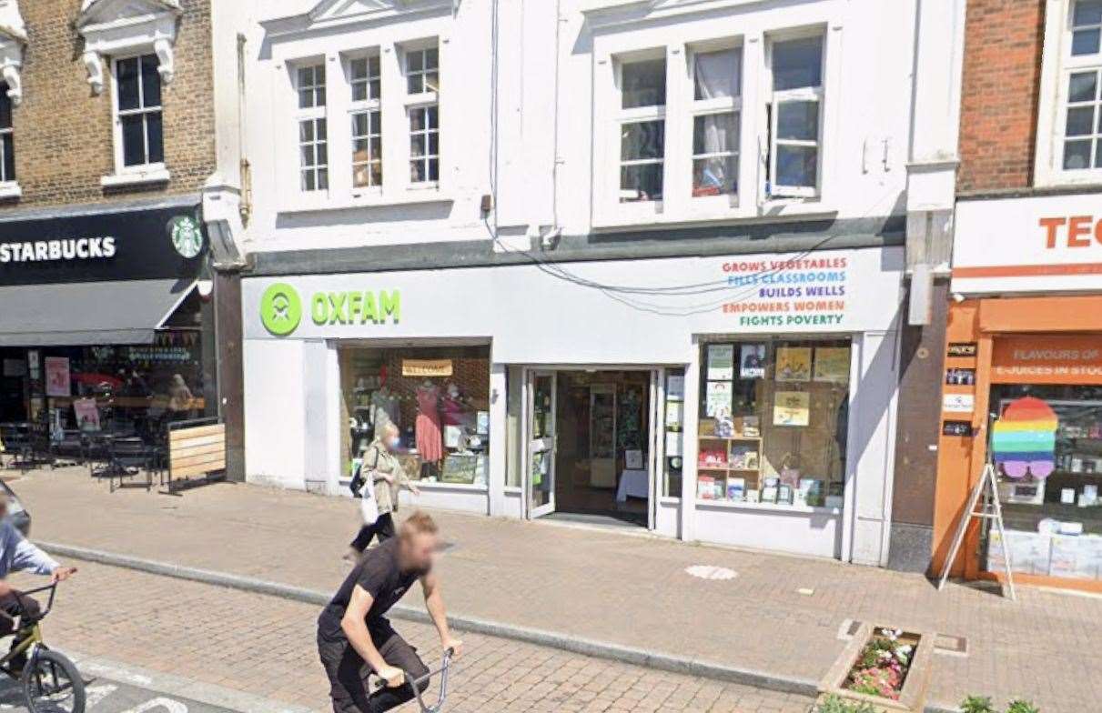 John Turner is based at his local Oxfam in Bromley. Picture: Google Maps