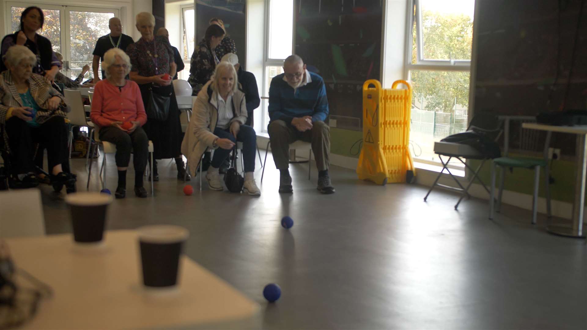 The group playing bowls